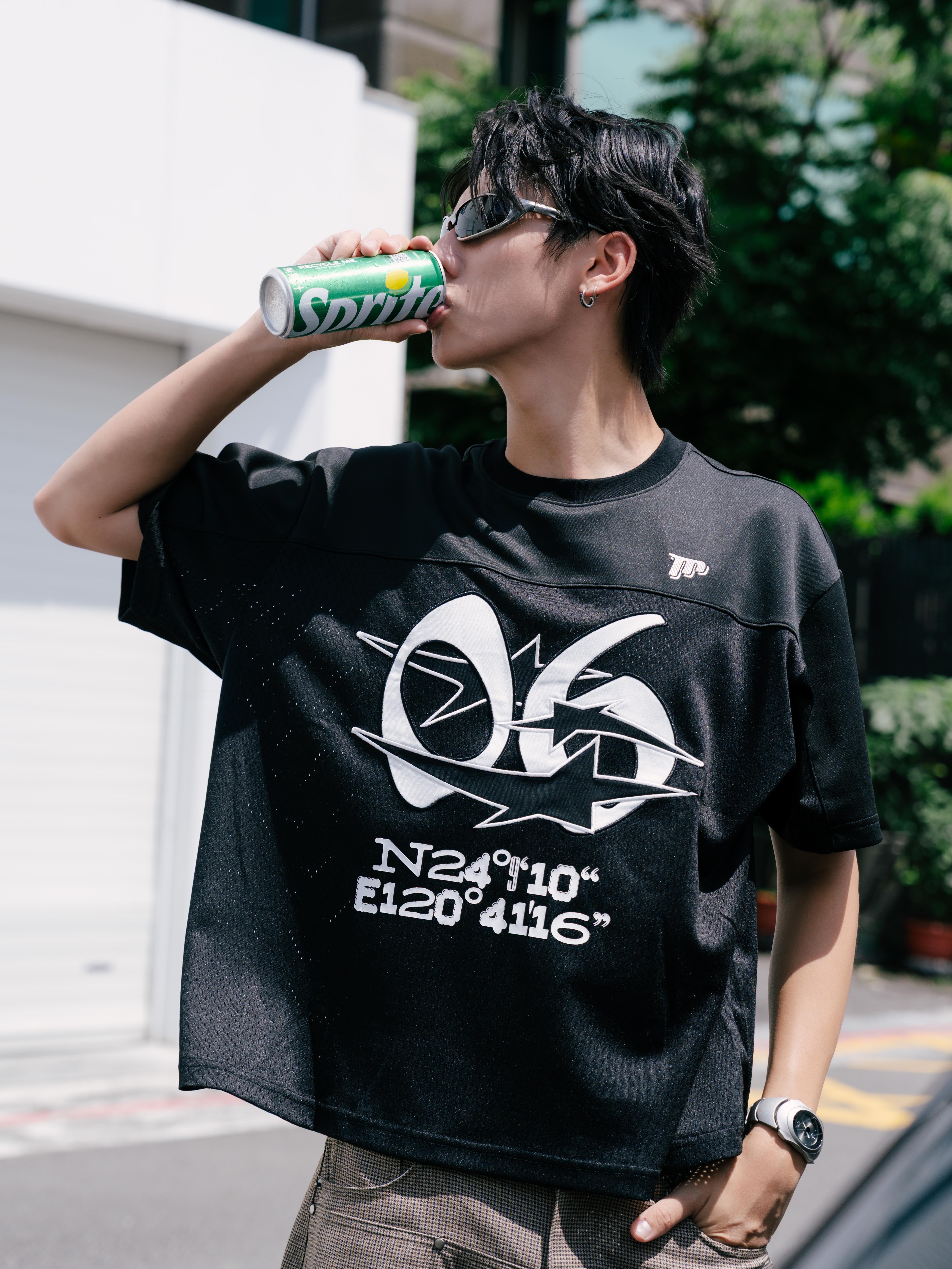 SIMON MADE TS-2619 復古星芒 網眼 BOXY 球衣