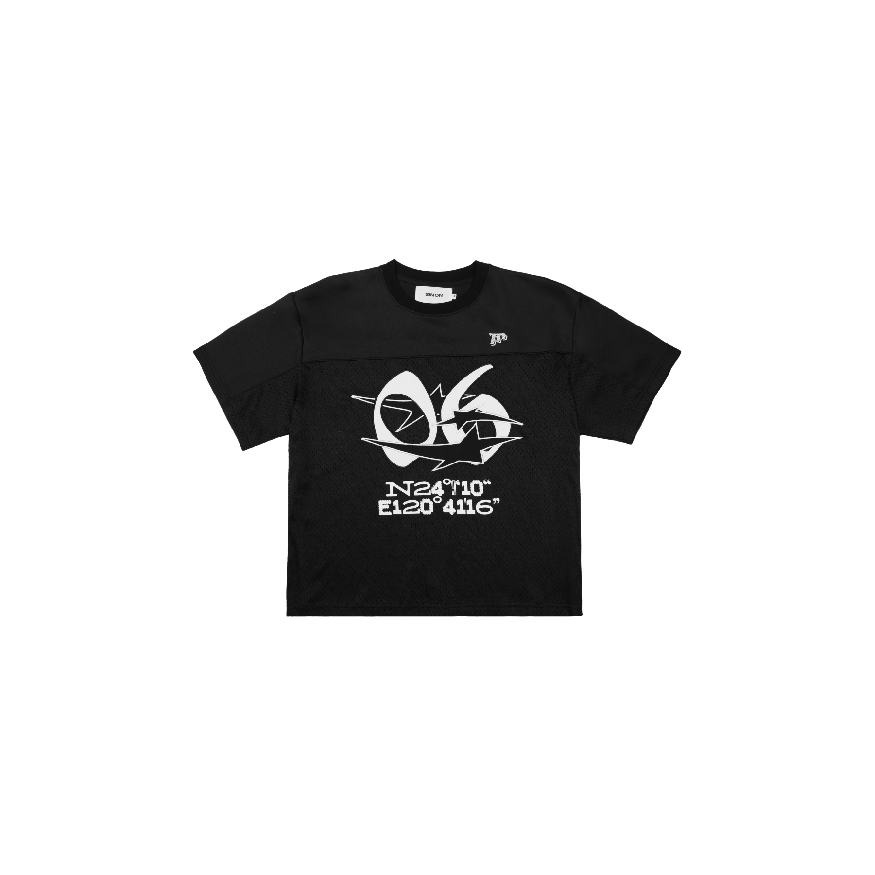 SIMON MADE TS-2619 復古星芒 網眼 BOXY 球衣