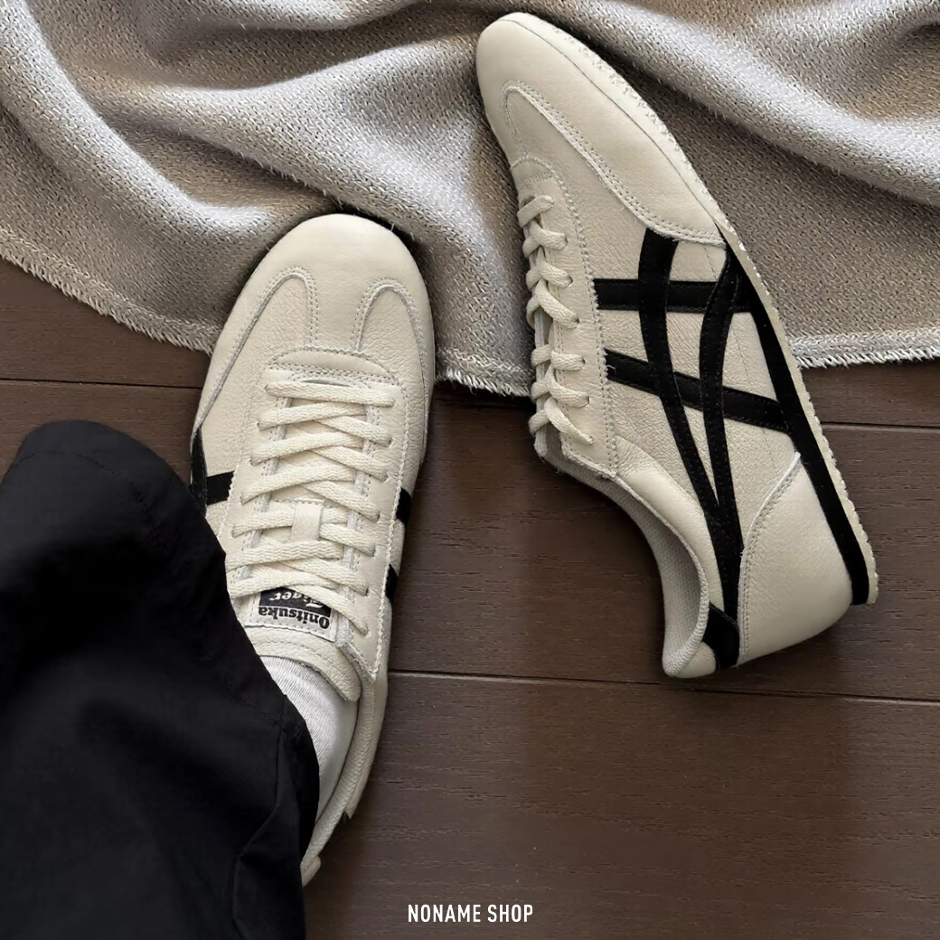 ONITSUKA TIGER 鬼塚虎 MACHU RACER 米白黑 德訓鞋 (男/女款)