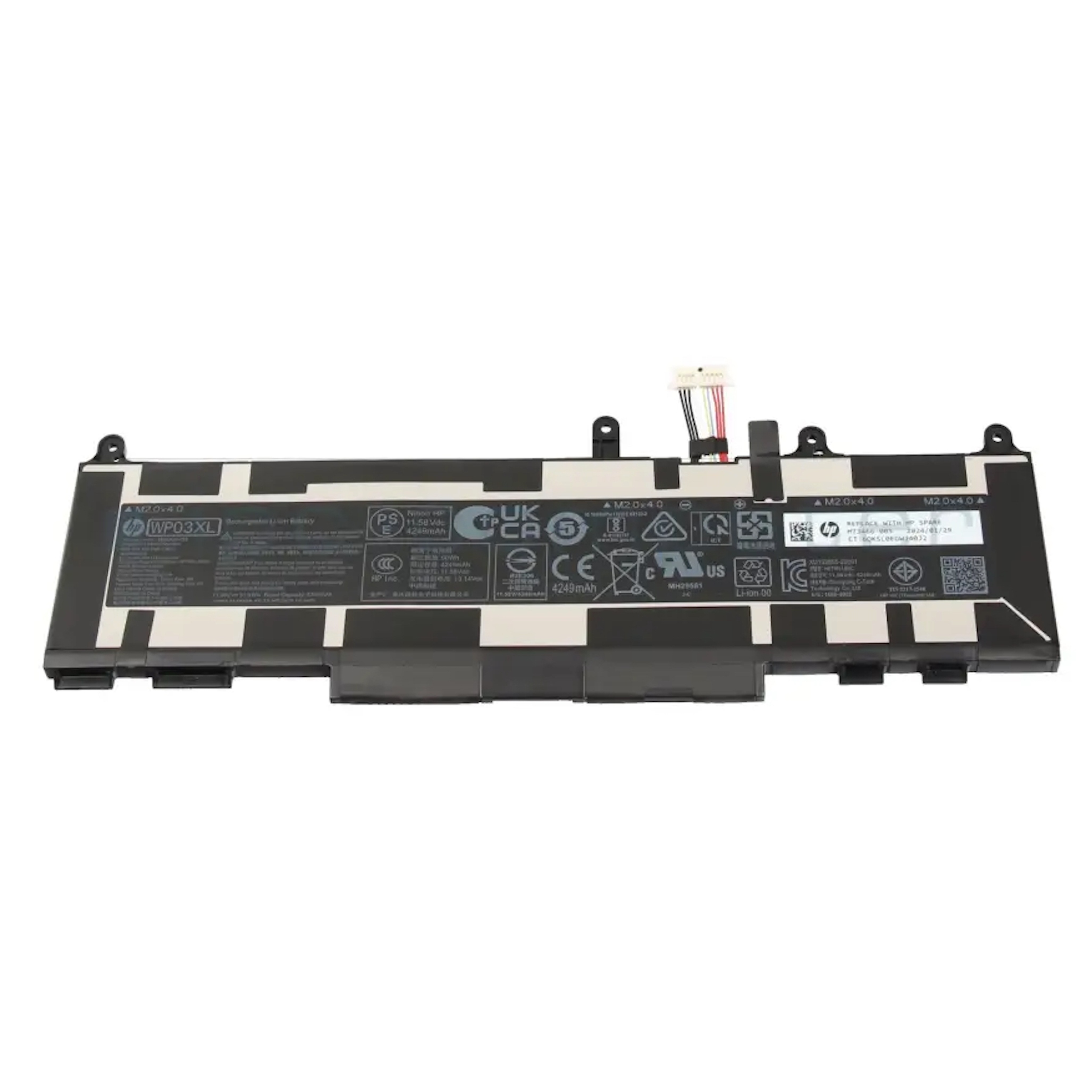 原廠HP筆記型電池 51Wh 4.68Ah Li-ion, M73466-005 (WP03051XL-PL, WP03XL)