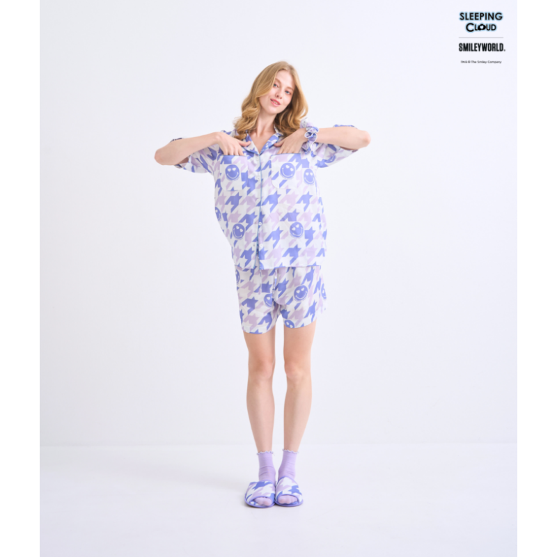 THCG0617-604 Shinori Collection Short sleeves + Shorts : Purple (A4F/P)