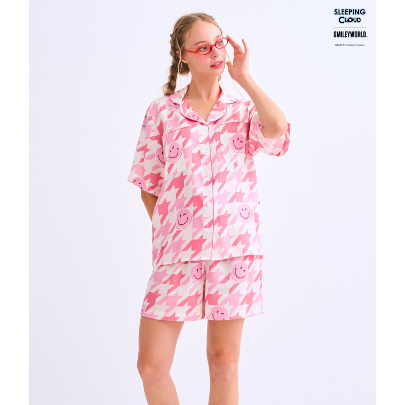 THCG0617-605 Shinori Collection Short sleeves + Shorts : Pink (A5F/P)