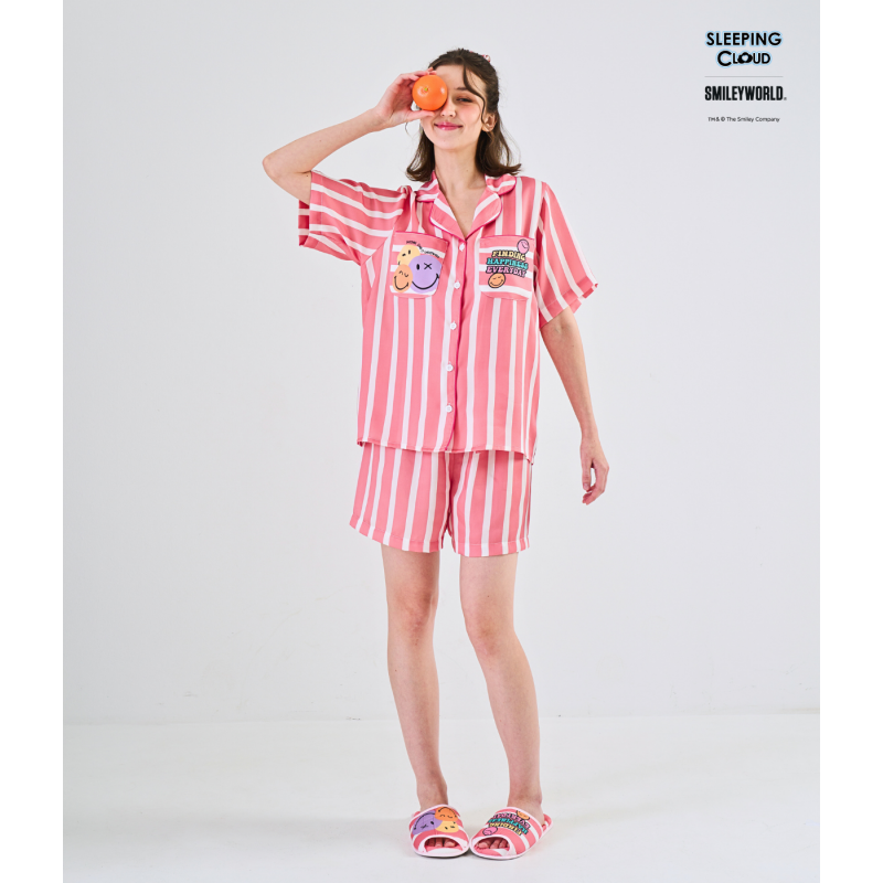 THCG0617-610 Smiley Collection Short sleeves + Shorts : Red (A10F/P)