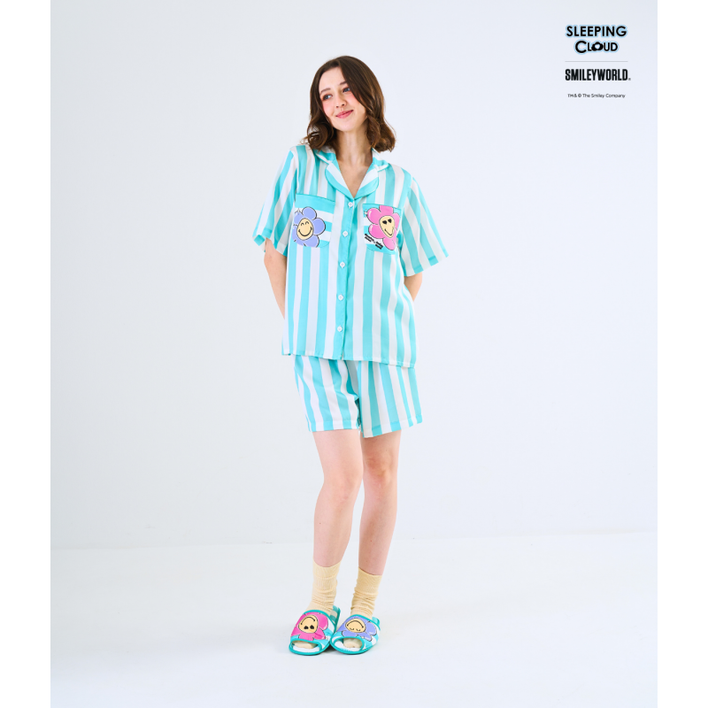 THCG0617-613 Smiley Collection Short sleeves + Shorts : Green (A13F/P)