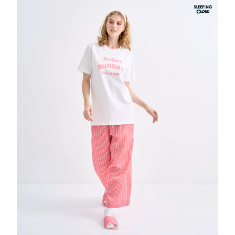 THCG0617-618 T-Shirt + Pants set, One stripe : Sunday (A18F/P)
