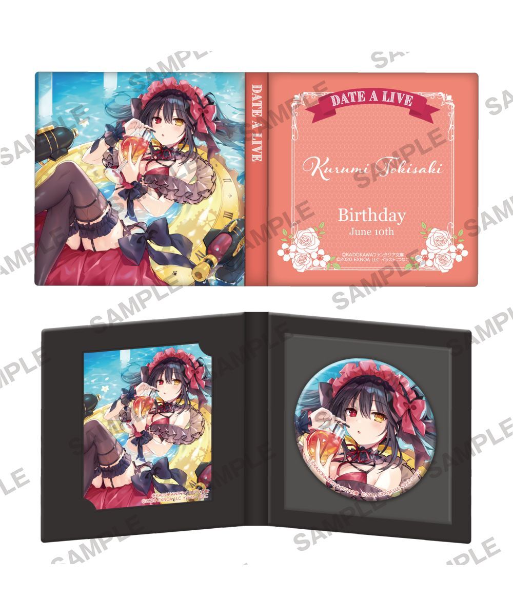 預購-『約會大作戰DATE A LIVE』狂三Birthday 2026　徽章＆壓克力小卡套組【日本進口精品】