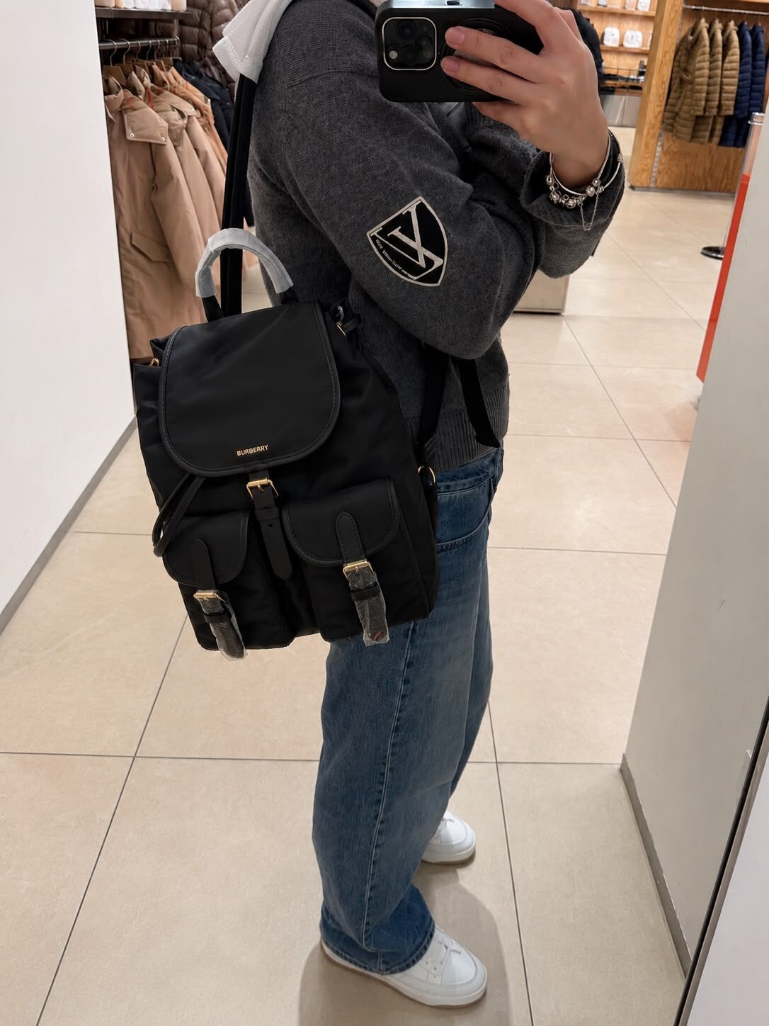 LYS01937 Burberry 經典尼龍索繩背囊