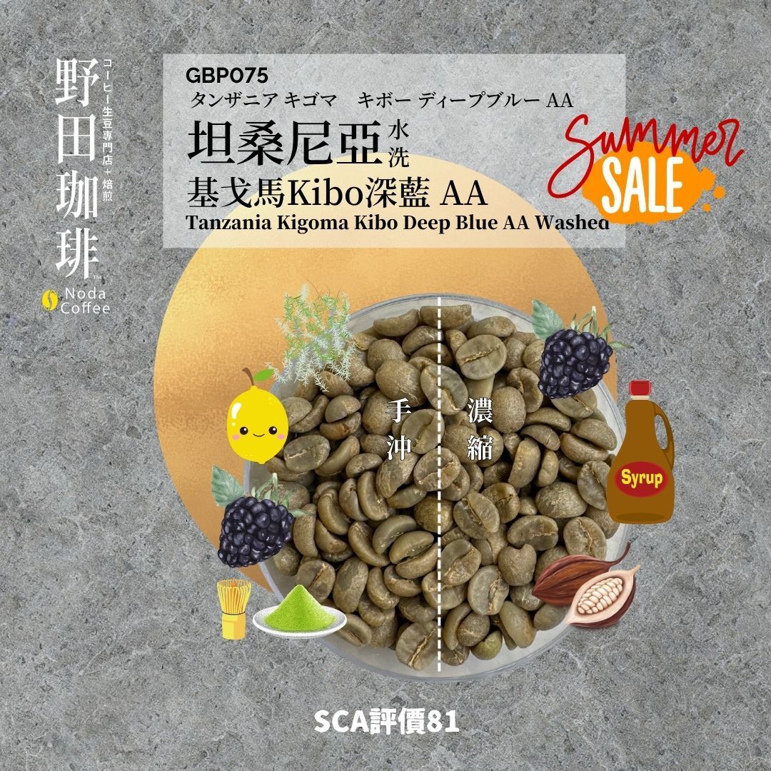 GBP075 坦桑尼亞 基戈馬 Kibo 深藍 AA 水洗