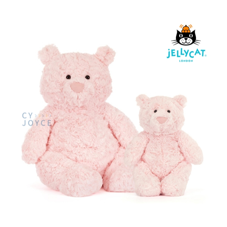 【樂森藥局】英國 JELLYCAT Leola Bear 萊奧拉粉巴塞羅熊26cm、絨毛玩偶