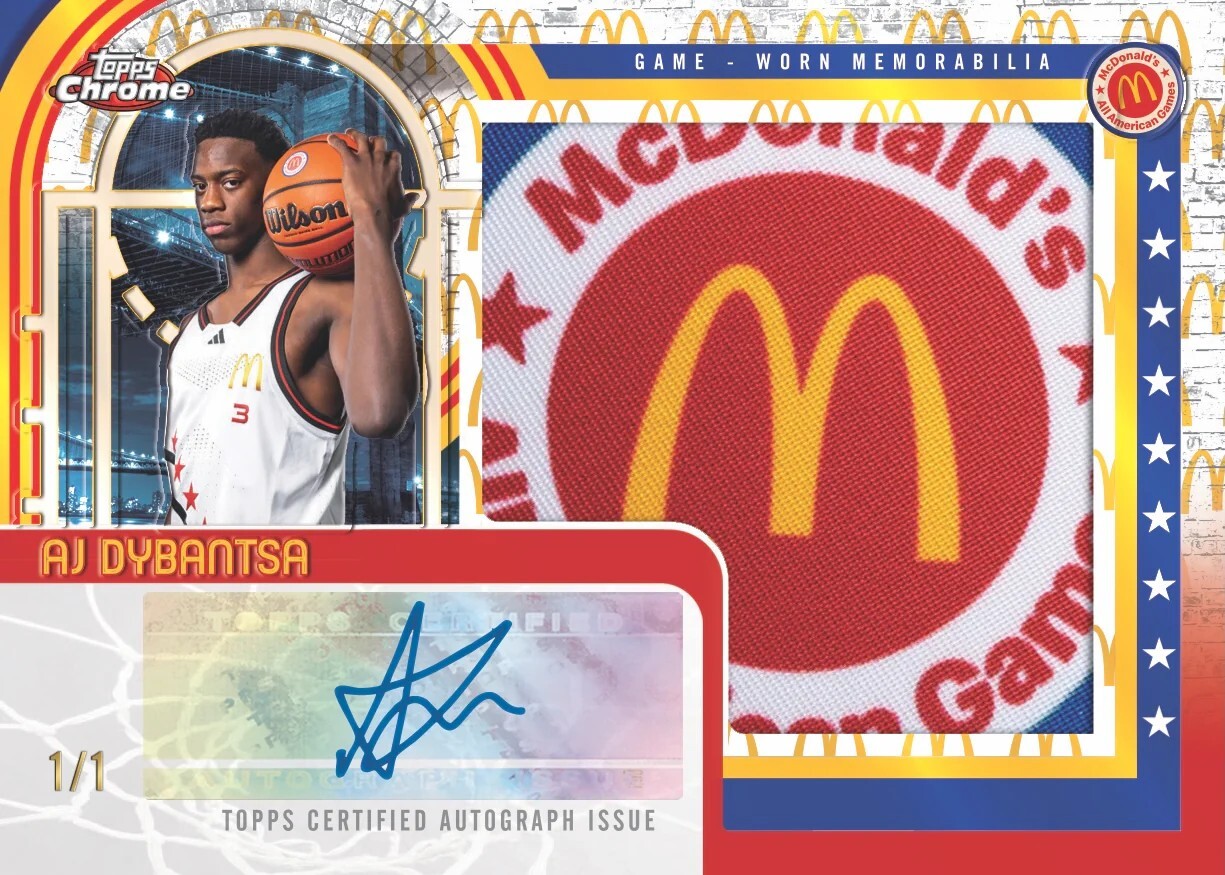 【Ares Breaks】2025 Topps Chrome® McDonald’s All-American Basketball - Hobby Box