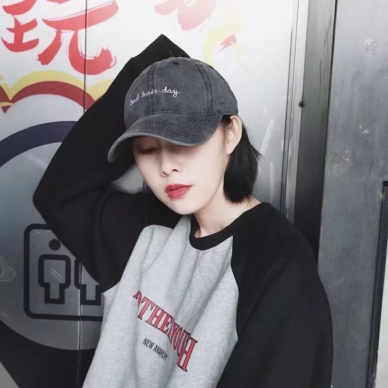 【 Gshop.】復古水洗刺繡老帽