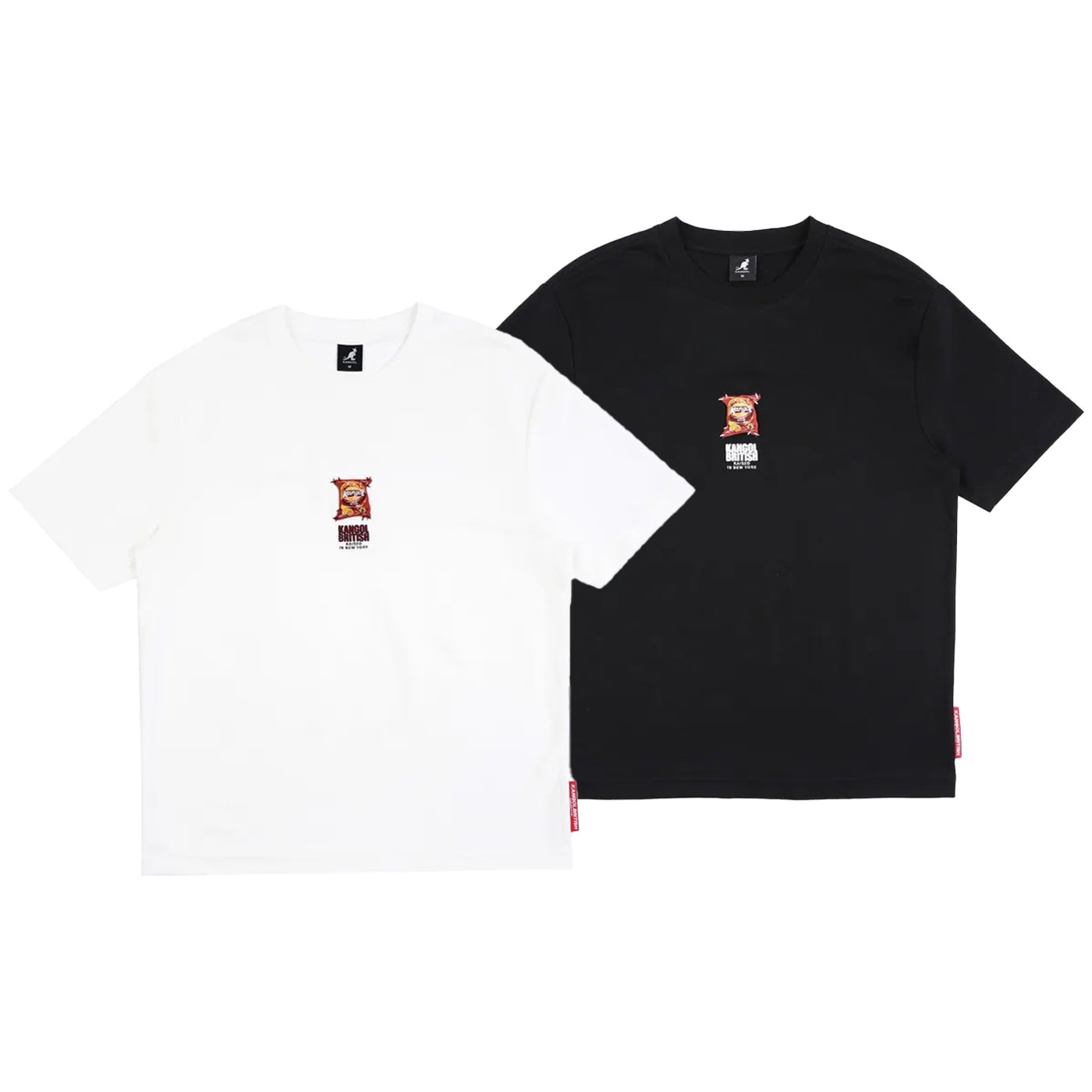 男女款 KANGOL TEE 黑色 白色 英國 袋鼠 中性 立體 零食 趣味 短T【66251021】