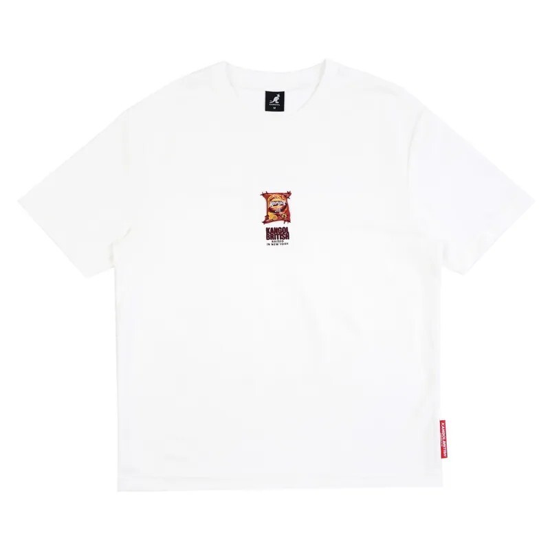 男女款 KANGOL TEE 黑色 白色 英國 袋鼠 中性 立體 零食 趣味 短T【66251021】