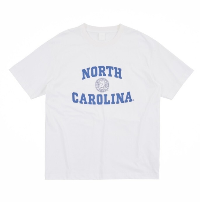 NCAA 短T 白色 北卡 LOGO 落肩 棉T 短袖 中性 7325800500