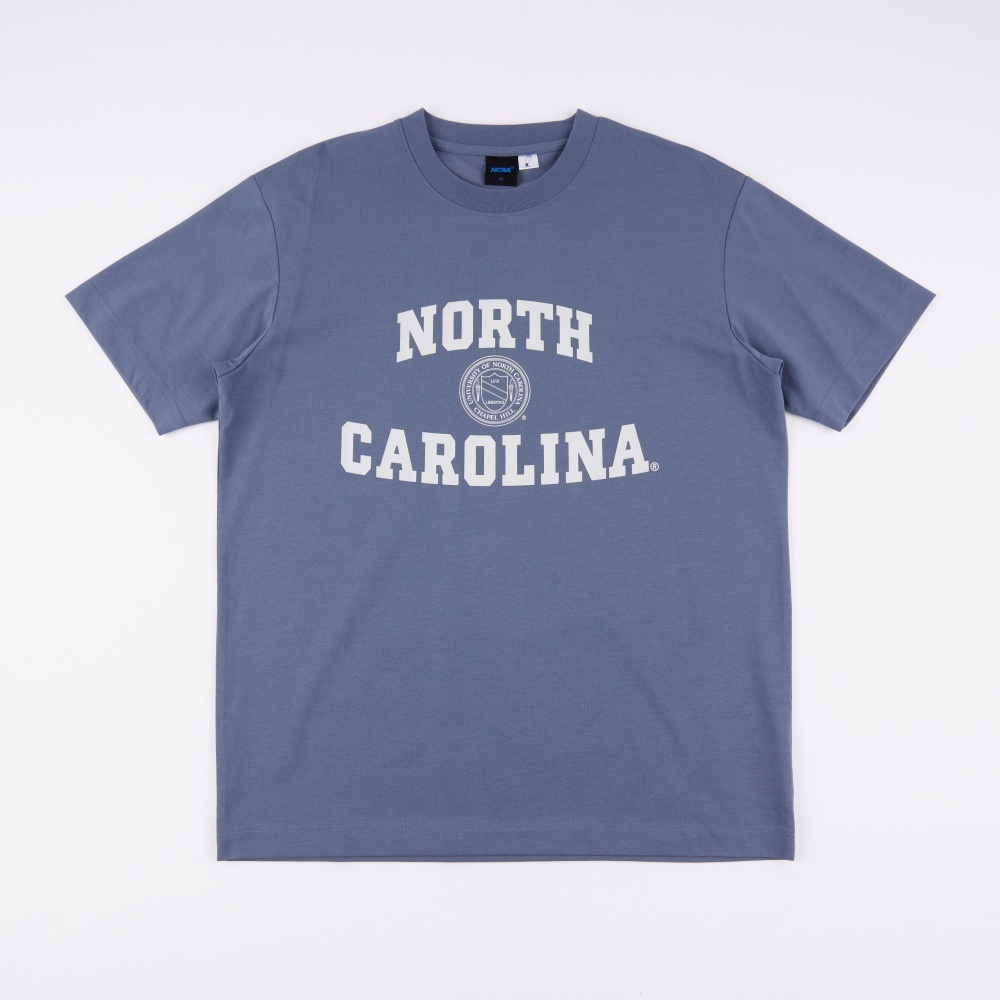 NCAA 短T 霧藍色 北卡 LOGO 落肩 棉T 短袖 中性 7325800580
