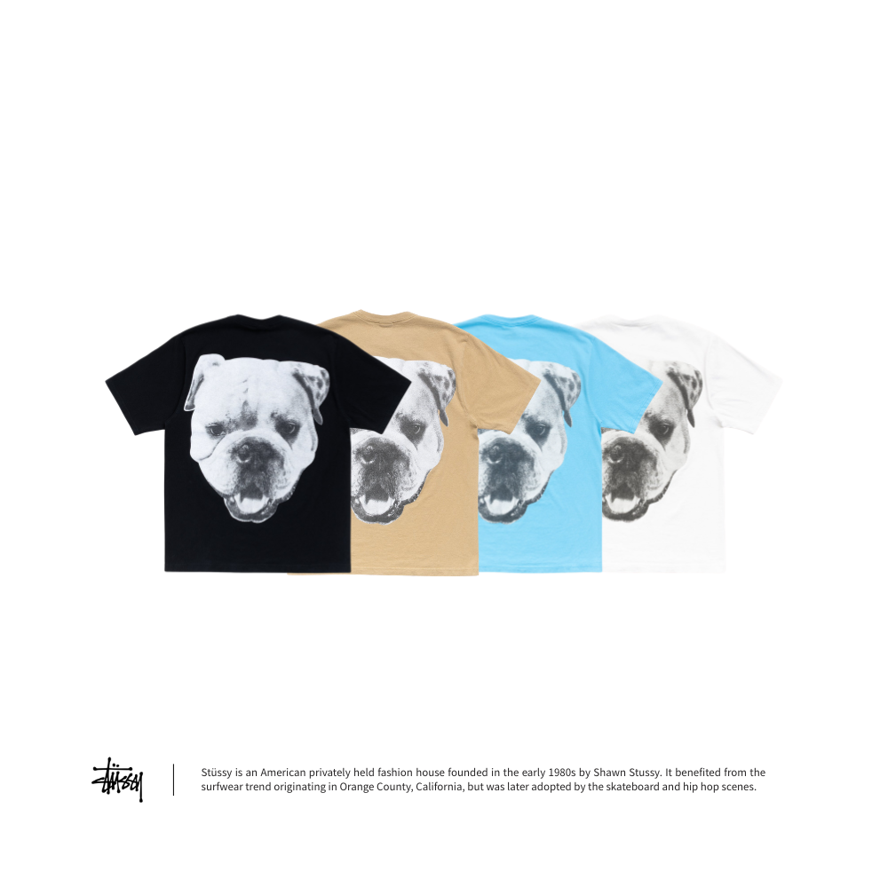 "代購" Stussy BIG DOG STONE WASHED TEE 鬥牛犬