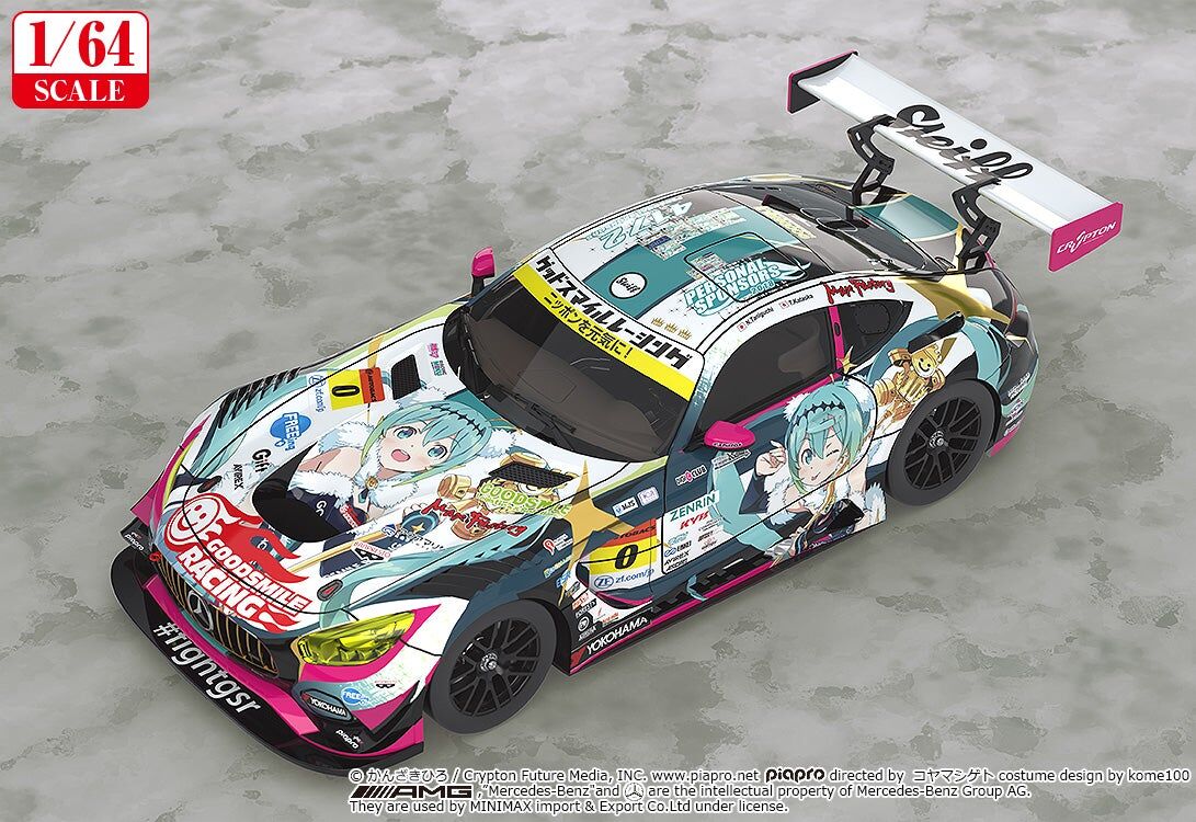 初音未來GT計畫 1/64 Good Smile 初音未來 AMG 2018 SUPER GT Ver.
