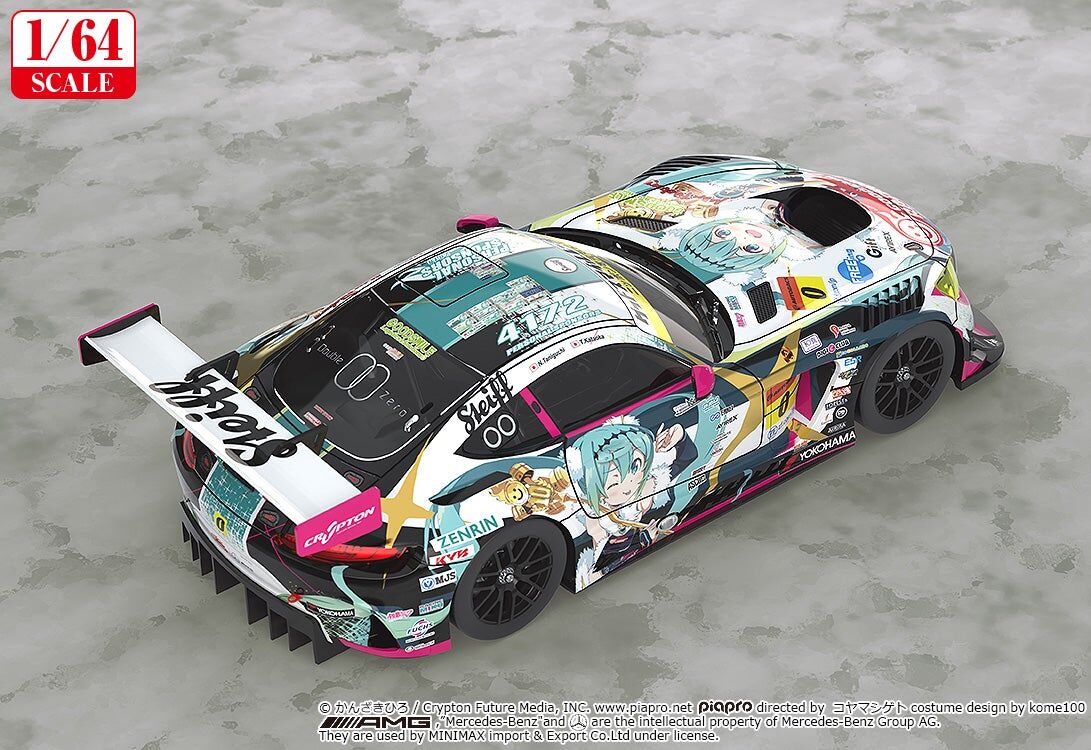 初音未來GT計畫 1/64 Good Smile 初音未來 AMG 2018 SUPER GT Ver.