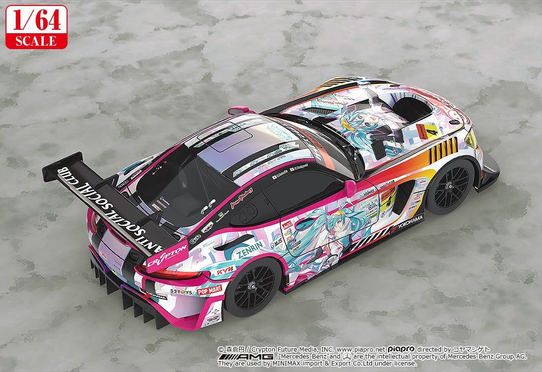 初音未來GT計畫 1/64 Good Smile 初音未來 AMG 2021 SUPER GT 第5戰Ver.