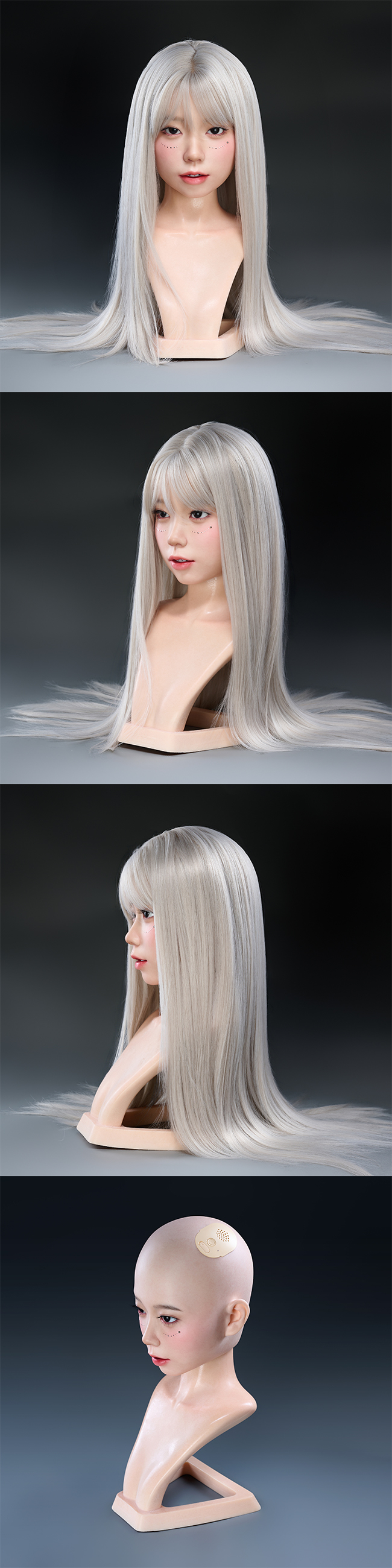 irontech AI智慧對話 可動下巴軟矽膠單頭雕 silicone sex doll head only ai