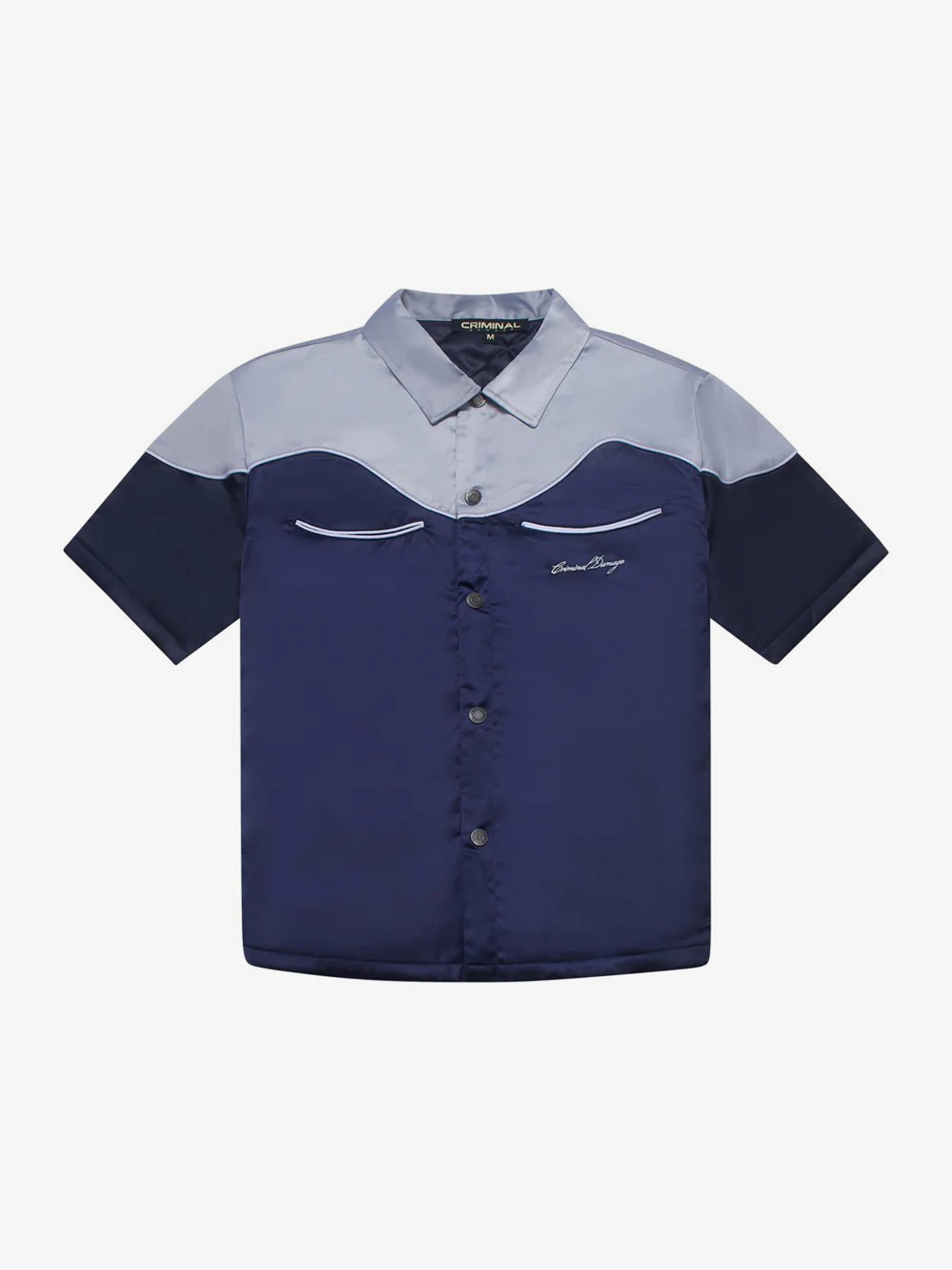 CRIMINAL DAMAGE WESTERN SATIN SHIRT