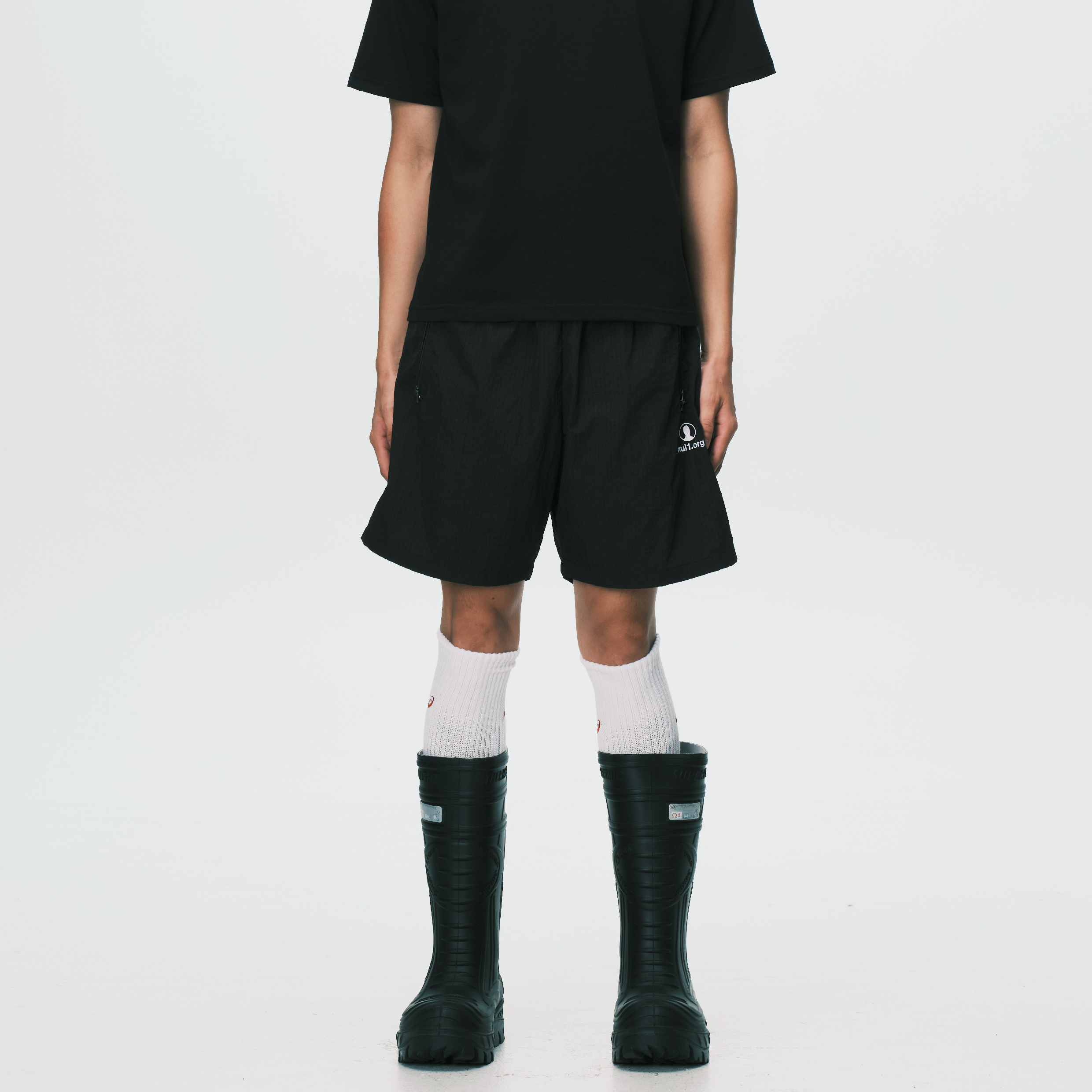 nul1.org Profile Shorts Black [nu-P62]