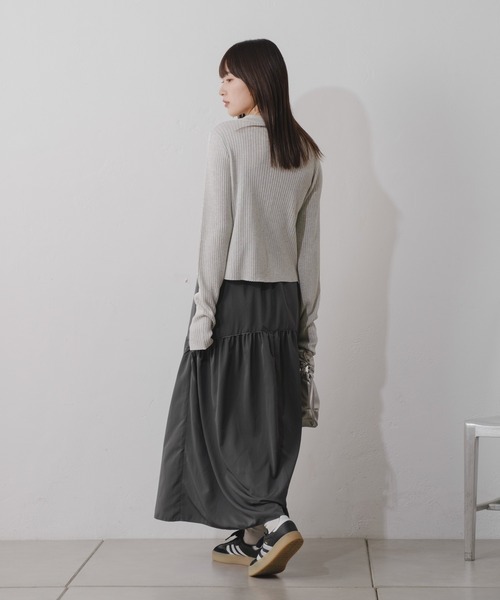 KASTANE・夏日美術館の拼接氣球長裙