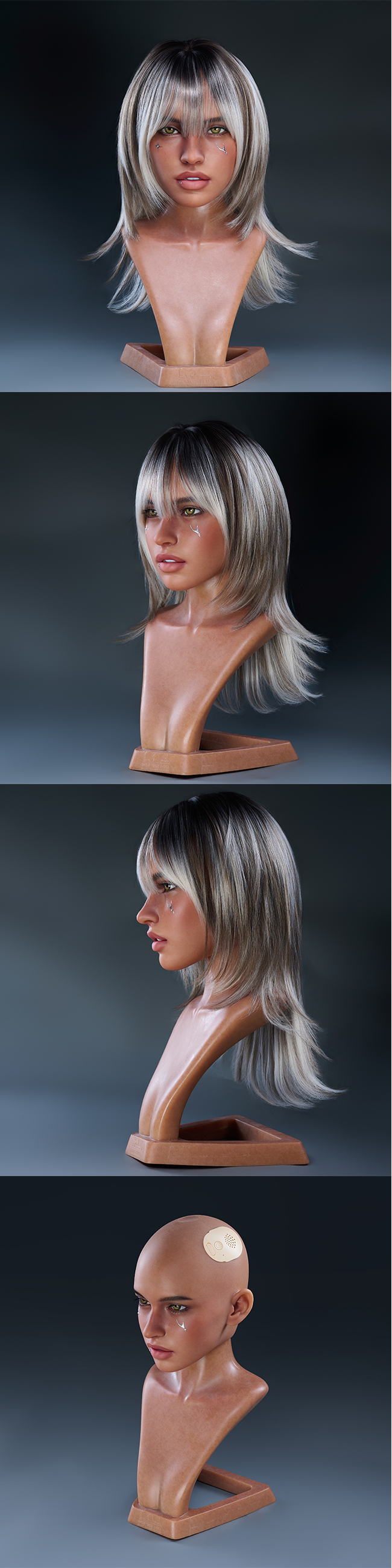 REAL LADY AI智慧對話 可動下巴軟矽膠單頭雕 high class silicone sex doll head only with ai