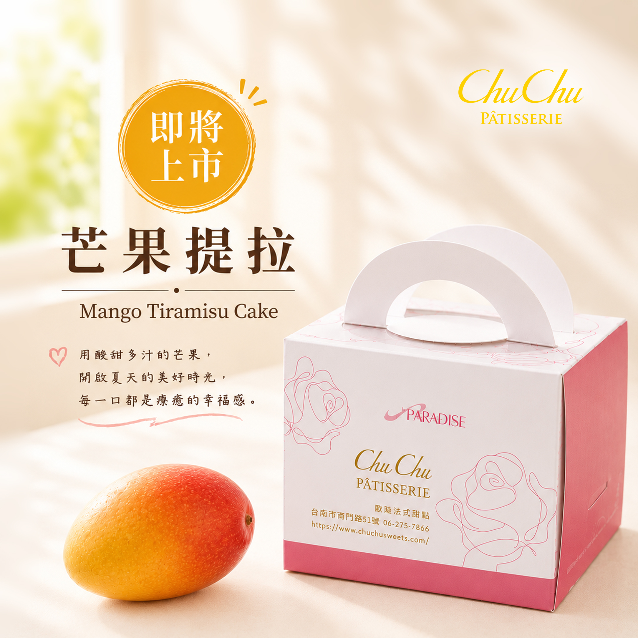 Mango Tiramisu Cake