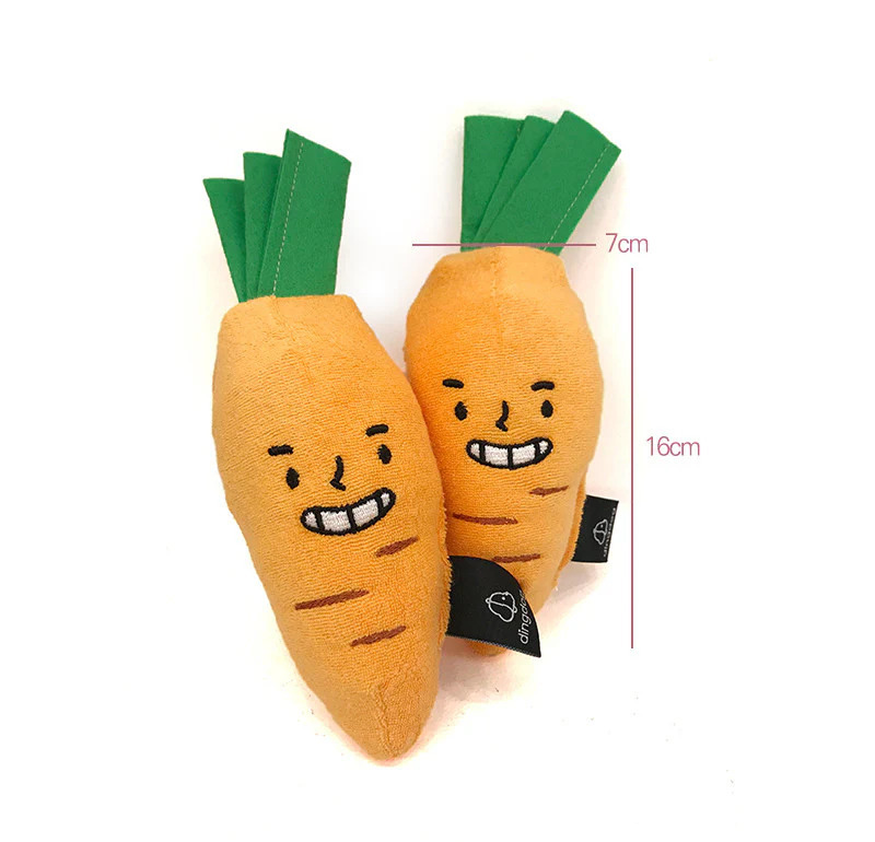 Ding Dog Carrot toy for dogs (16x7cm) 1pc