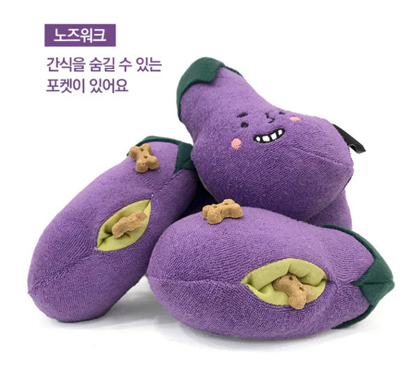 Ding Dog Eggplant toy for dogs (13x15cm) 1pc