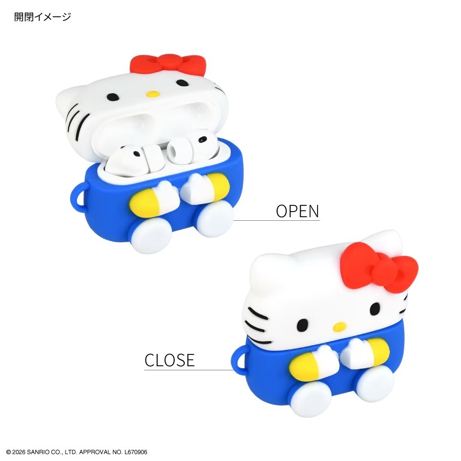 Gourmandise 三麗鷗 3D造型 AirPods Pro 3 耳機套 日本國內版 Hello Kitty
