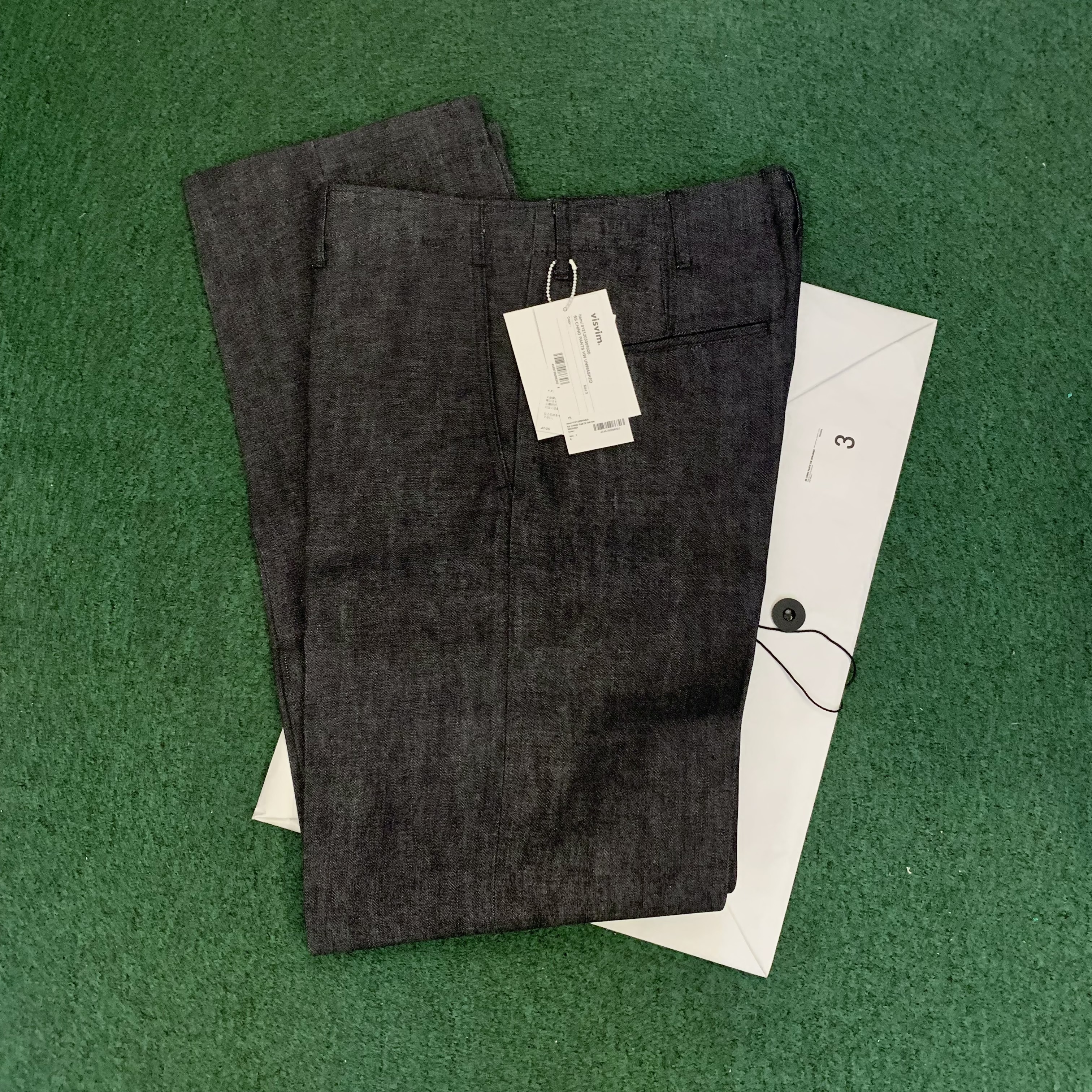 VISVIM SOCIAL SCULPTURE CHINO PANTS HW UNWASHED - INDIGO