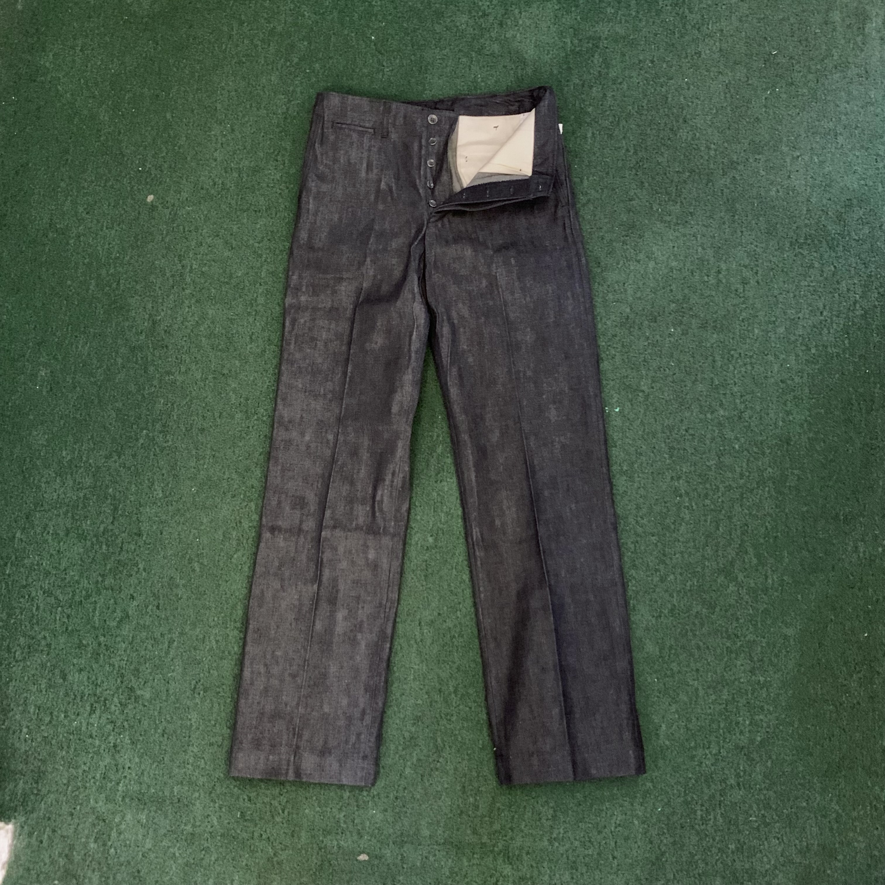VISVIM SOCIAL SCULPTURE CHINO PANTS HW UNWASHED - INDIGO