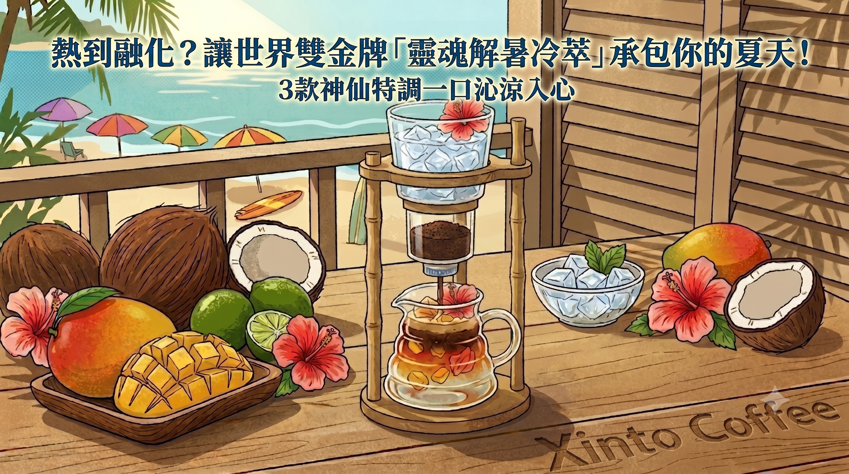 熱到融化?讓世界雙金牌「靈魂解暑冷萃」承包你的夏天!3款神仙特調一口沁涼入心