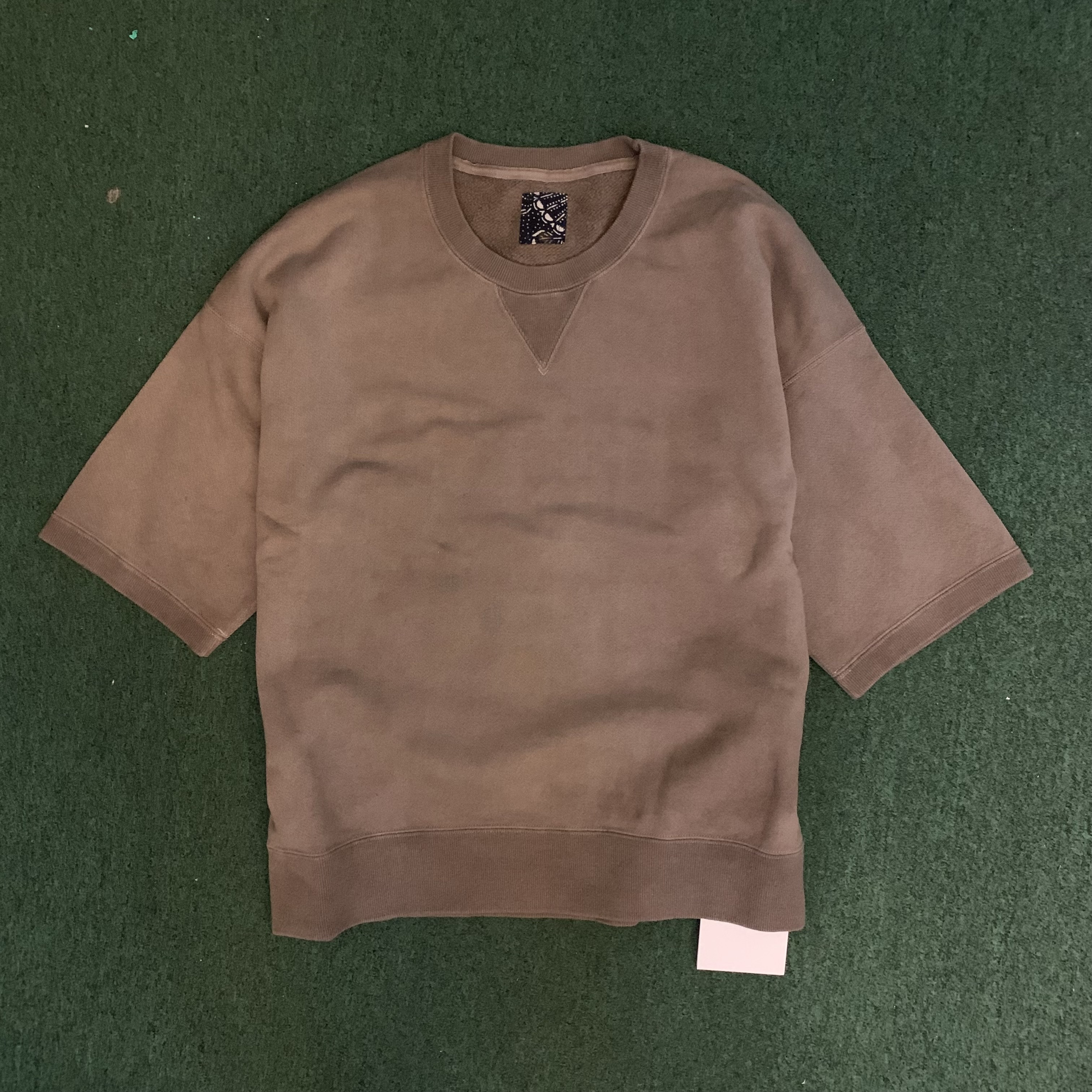 VISVIM ICT 2026 S/S JUMBO SB SWEAT S/S (NATURAL DYE) - LT.MUD