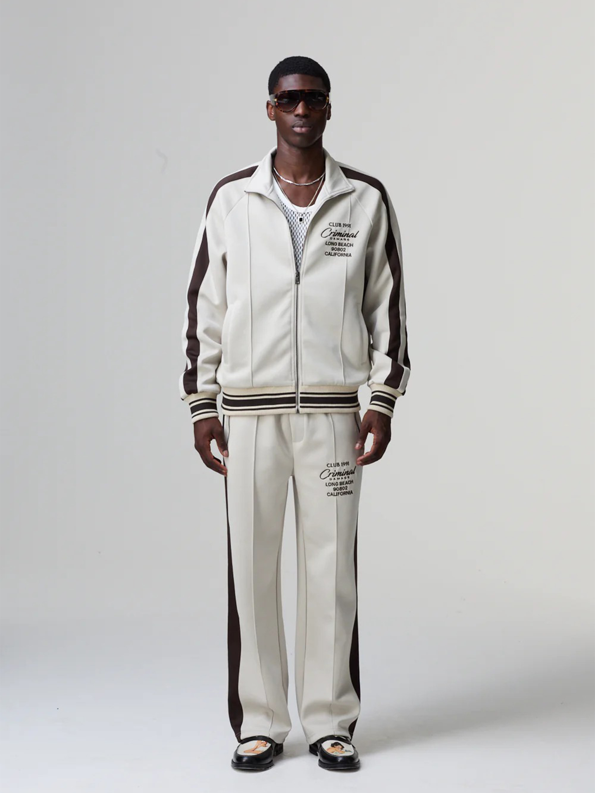CRIMINAL DAMAGE PIN TUCK TRACK PANT