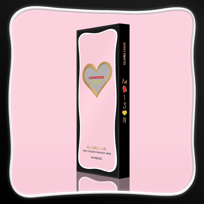 QUINLIVAN 微美瞳Maison系列【脣膏粉】日拋 10入