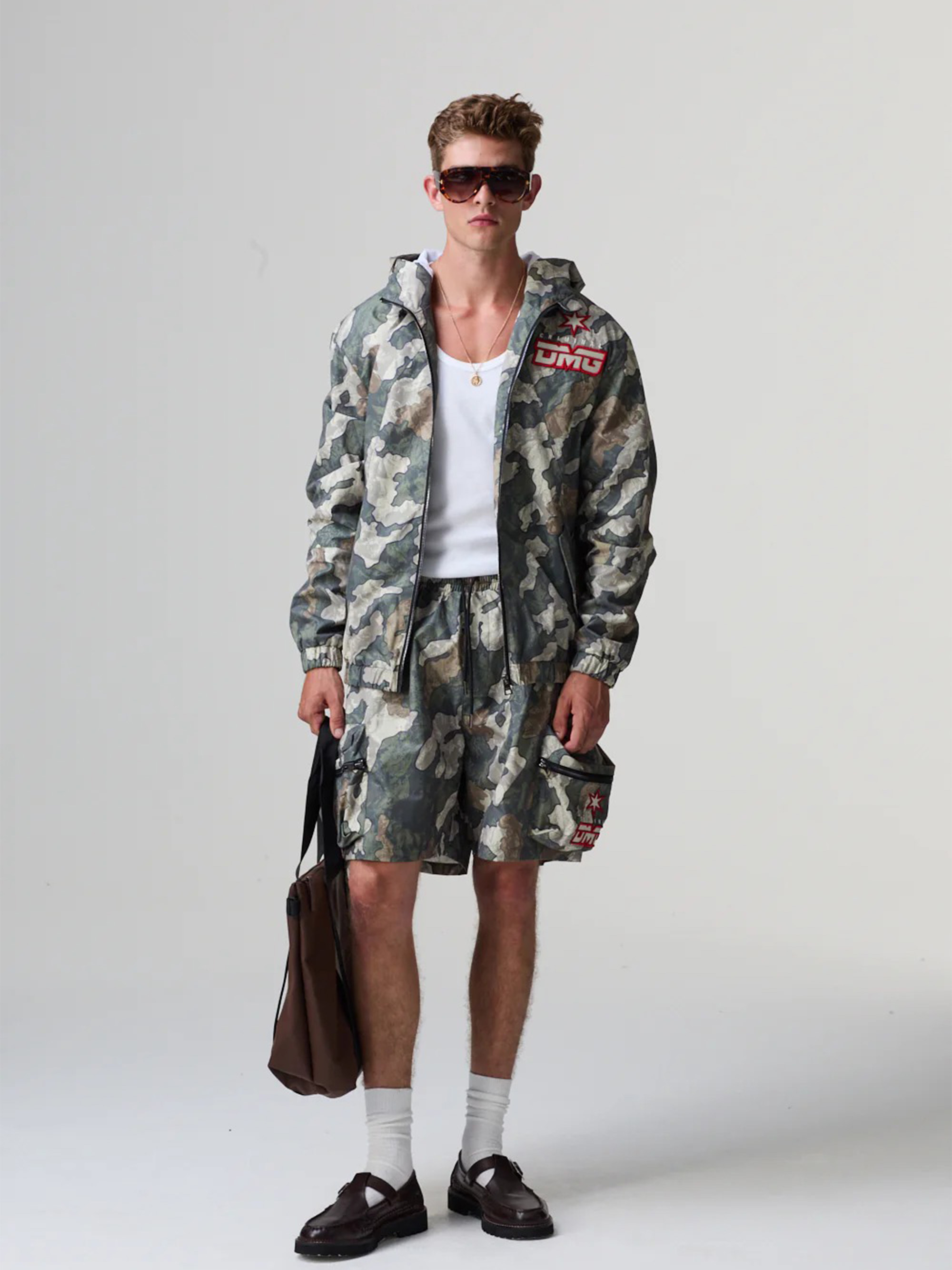 CRIMINAL DAMAGE CAMO NYLON SHORT