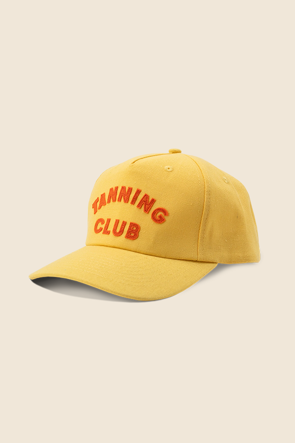 TANNING CLUB - 經典俱樂部短棒球帽 (黃)
