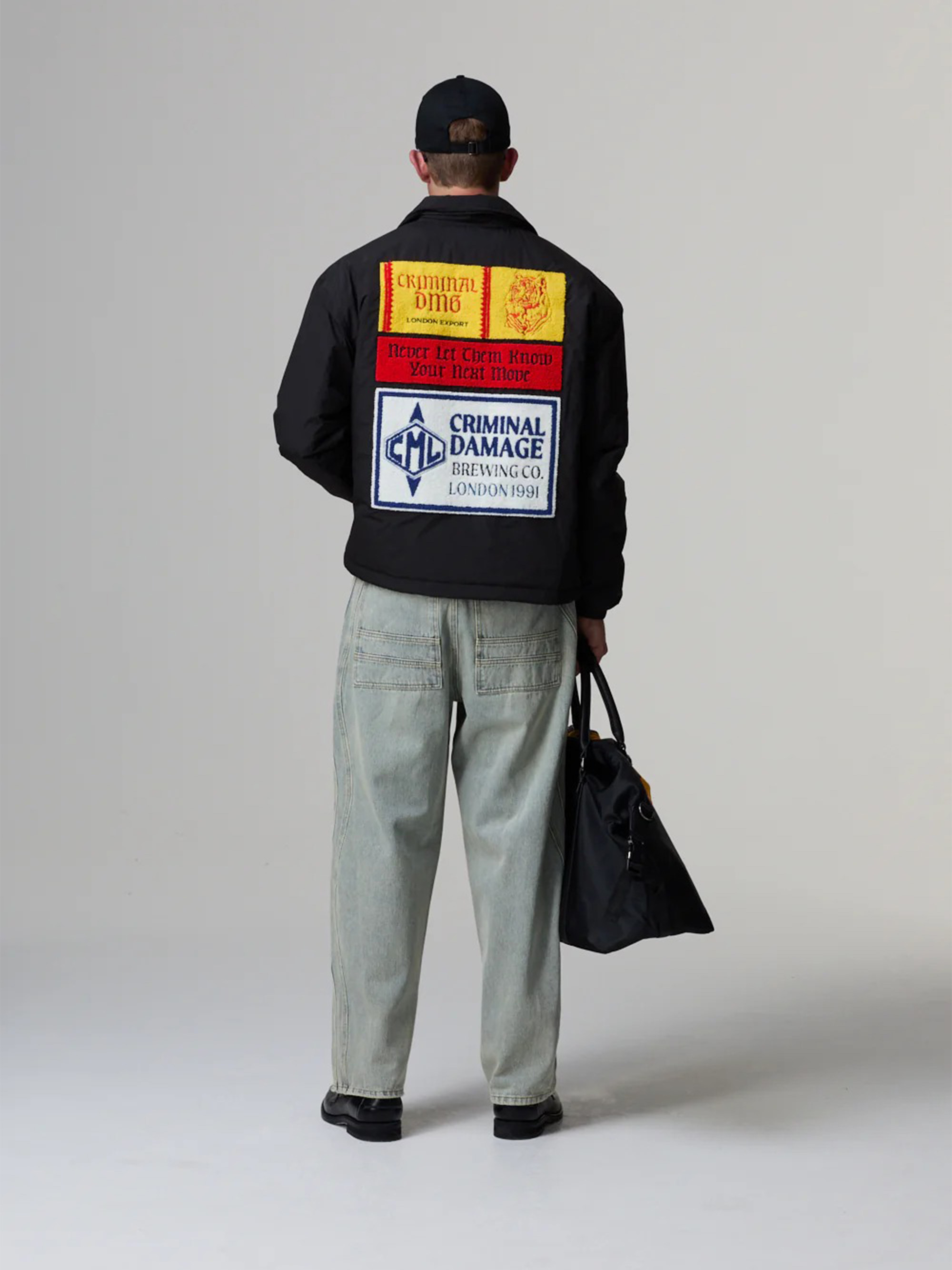 CRIMINAL DAMAGE BEER MAT APPLIQUE COACH JACKET