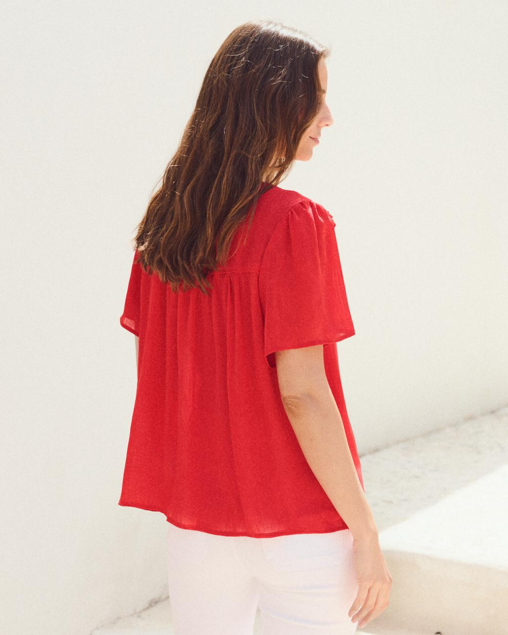 1PM0618-132 [POLIN ET MOI] 卡米娜紅色襯衫 #208404 (EU)