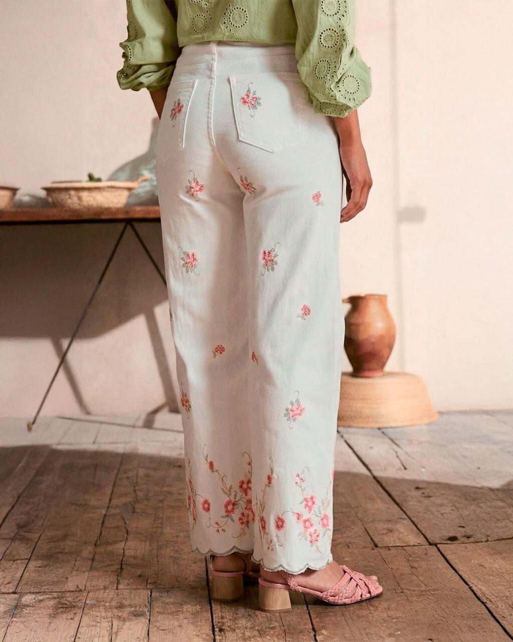 1PM0618-334 [POLIN ET MOI] 交叉牛仔褲 #206002 (EU)
