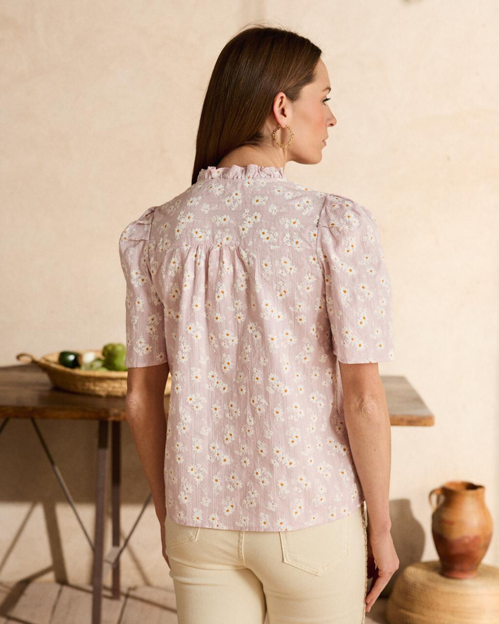 1PM0618-384 [POLIN ET MOI] 萊昂諾爾·瑪格麗塔襯衫 #205624 (EU)