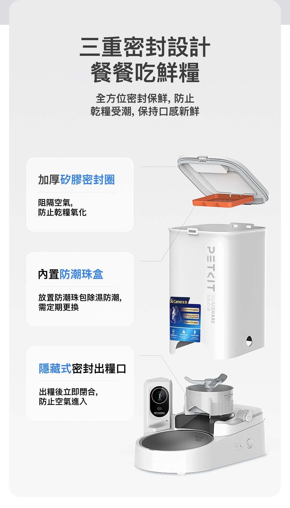 Petkit SOLO 2 AI智能餵食器 (鏡頭版)