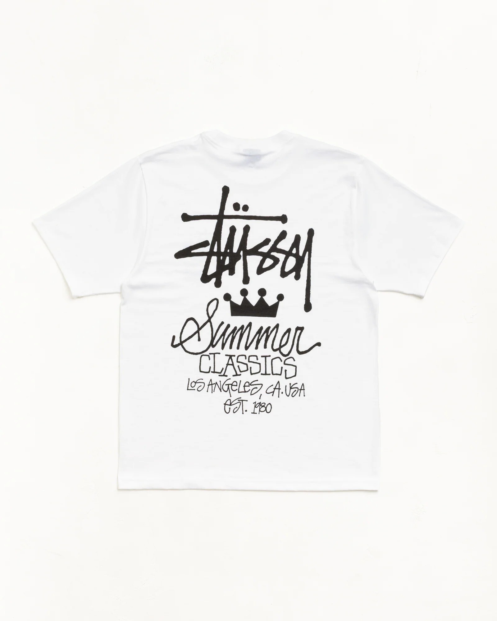 【現貨】美國代購 Stussy WAVE OVAL TEE 夏日 皇冠Logo 黑色 白色 短袖 Tee