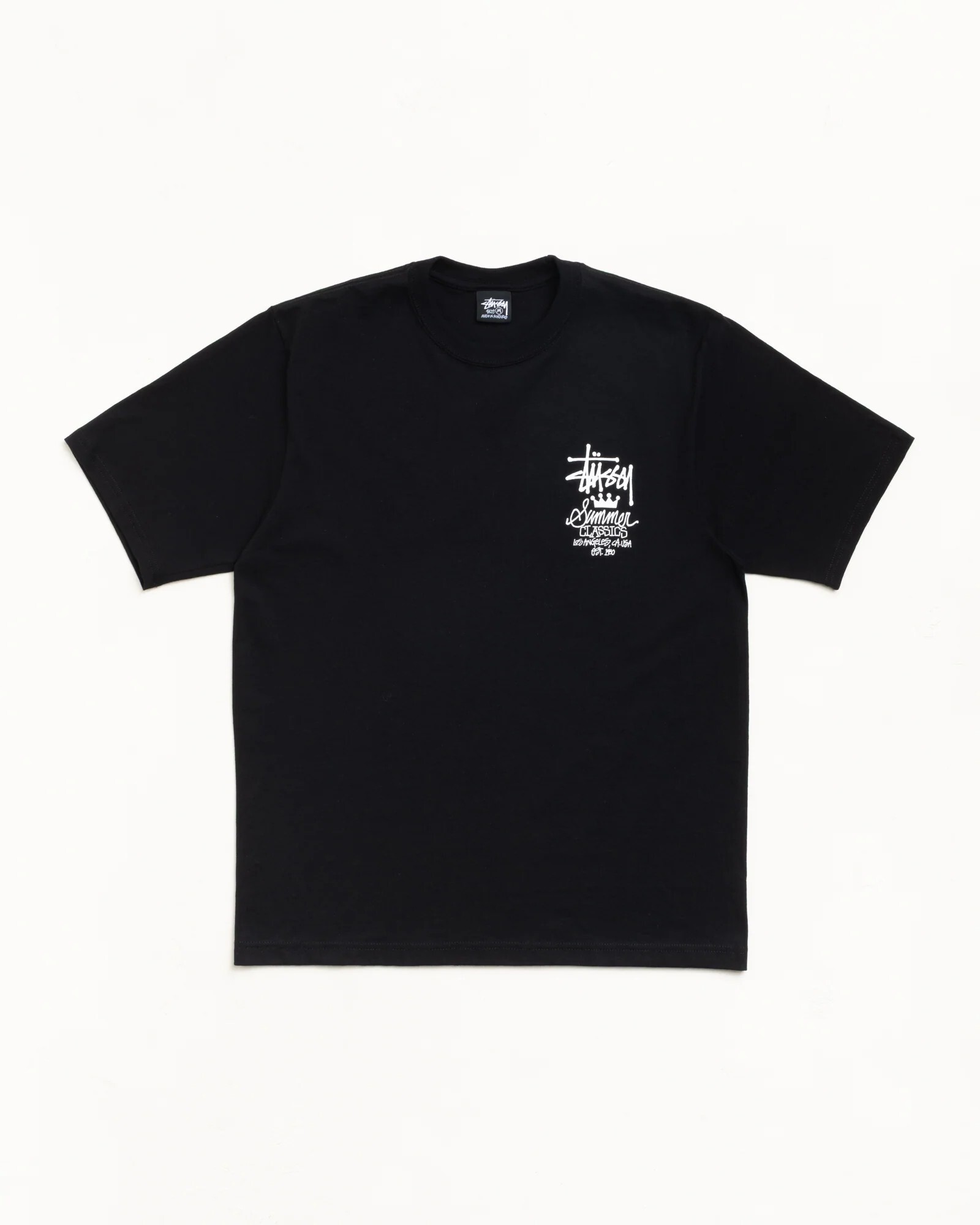 【現貨】美國代購 Stussy WAVE OVAL TEE 夏日 皇冠Logo 黑色 白色 短袖 Tee