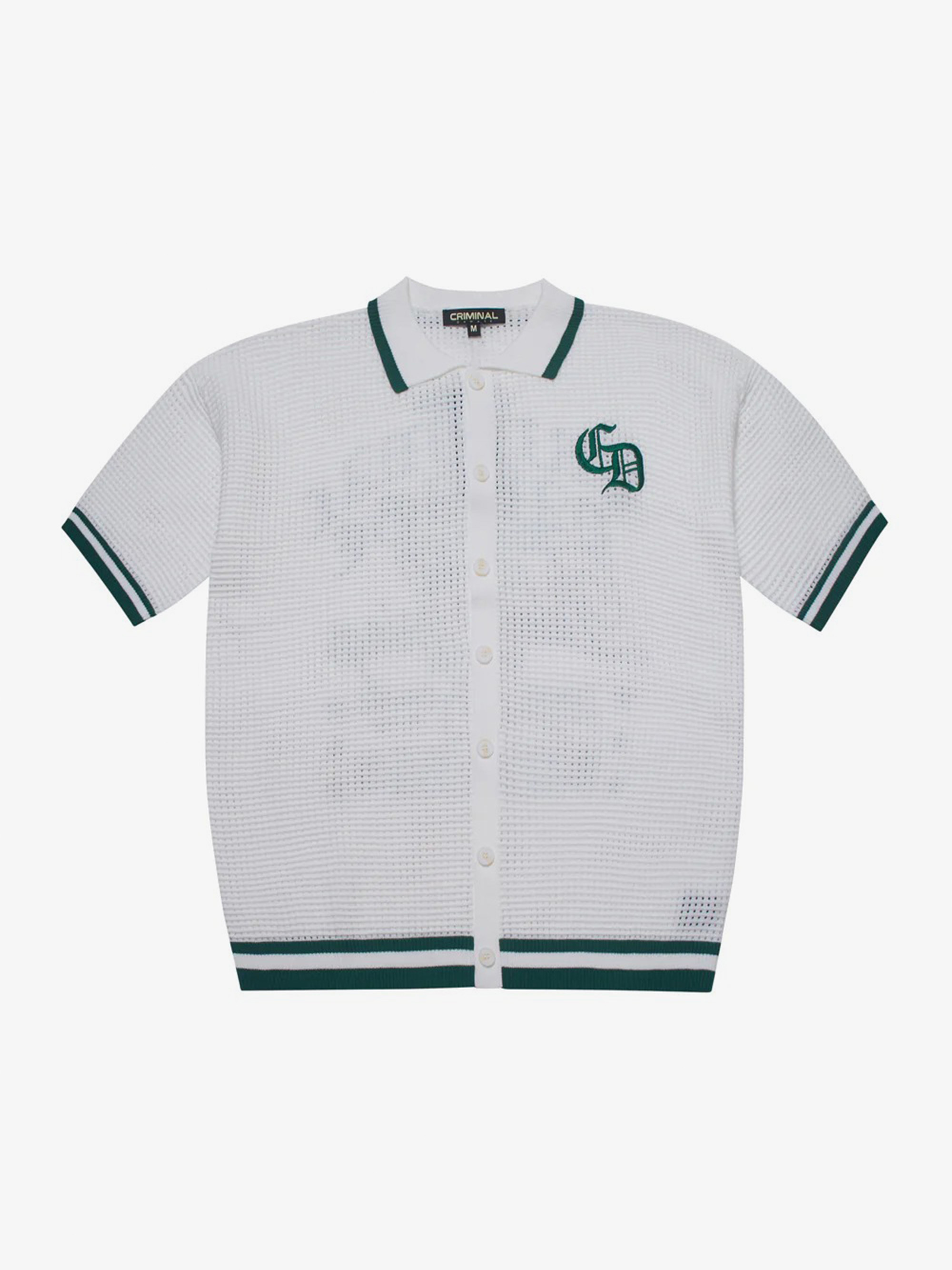 CRIMINAL DAMAGE LOGO MANIA KNITTED SHIRT
