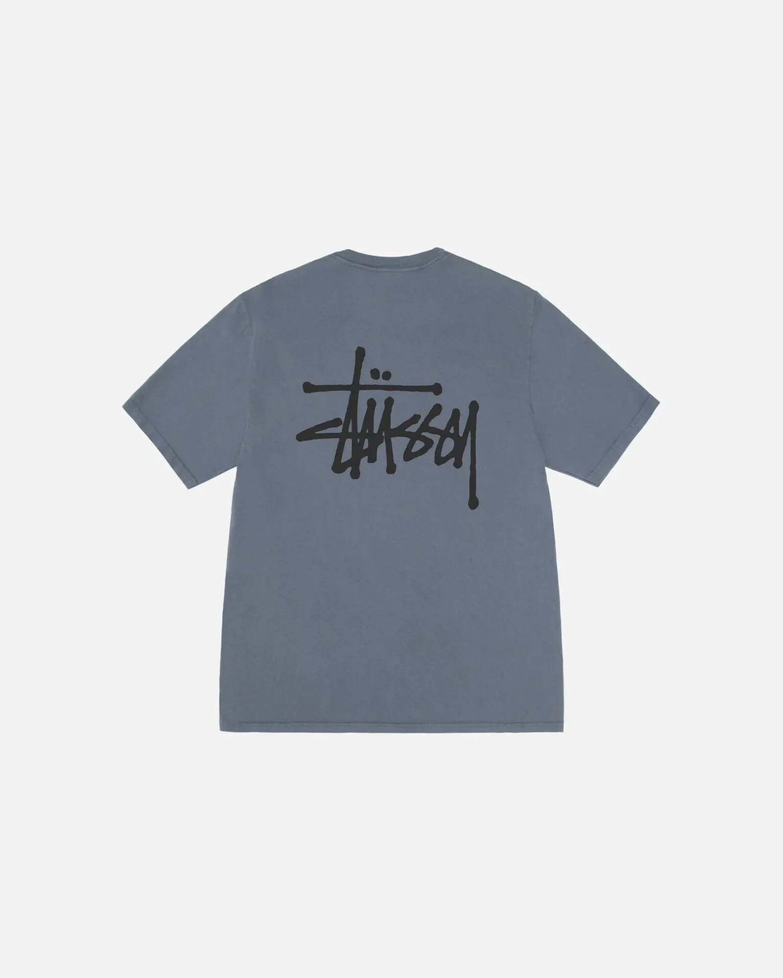 【現貨】美國代購 Stussy 經典款 Basic Stussy Tee Pigment Dyed SLATE 藍色 短袖 Tee