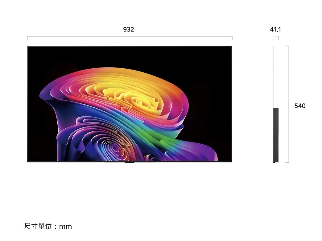LG OLED42C6PTA 尺寸規格